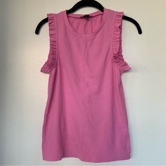 Pink Ruffle Sleeve Top - Picture 2 of 3